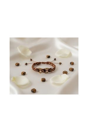 Pulsera Brazalete Ojo de Tigre.